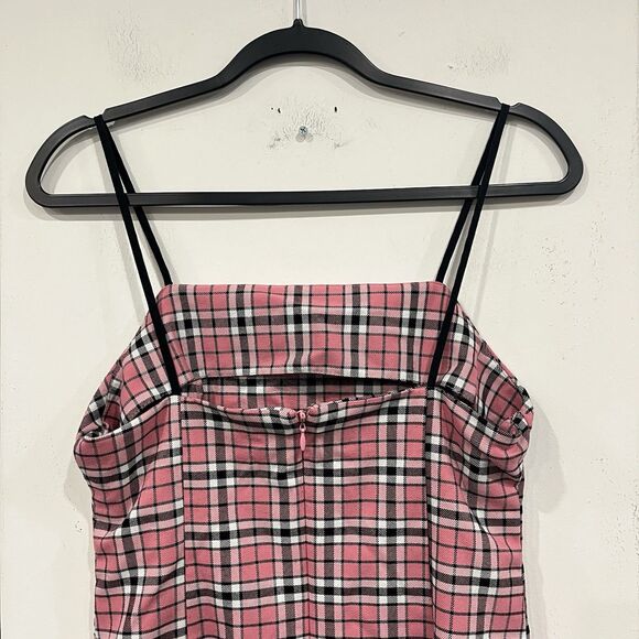 Urban Outfitters Pink Plaid Dress Y2K Size Medium - Picture 4 of 6